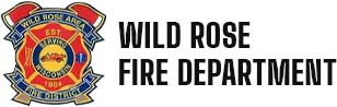 Wild Rose Area Fire District logo badge patch serving Wisconsin Est. 1904