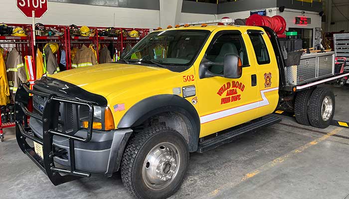 Wild Rose Area Fire District fleet and fire department fleet 502