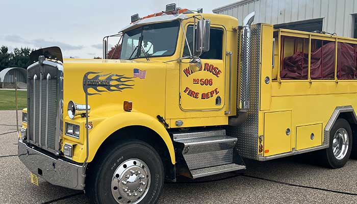Wild Rose Area Fire District fleet and fire department fleet 506