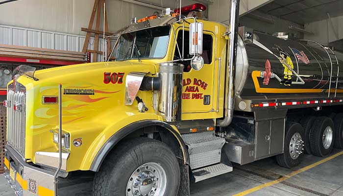 Wild Rose Area Fire District fleet and fire department fleet 507