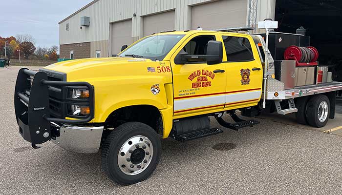 Wild Rose Area Fire District fleet and fire department fleet 508