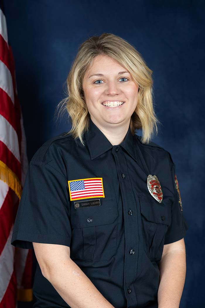 Wild Rose Area Fire District fleet and fire department team member firefighter Sarah